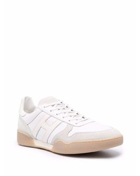 weiße Leder niedrige Sneakers von Hogan