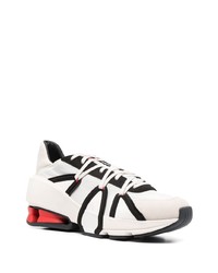 weiße Leder niedrige Sneakers von Y-3