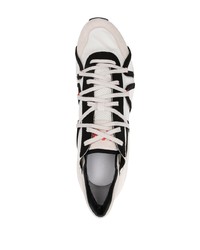 weiße Leder niedrige Sneakers von Y-3