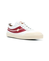 weiße Leder niedrige Sneakers von Bally