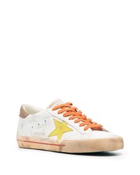 weiße Leder niedrige Sneakers von Golden Goose