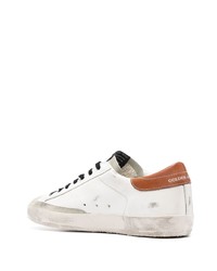 weiße Leder niedrige Sneakers von Golden Goose