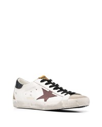 weiße Leder niedrige Sneakers von Golden Goose