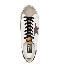 weiße Leder niedrige Sneakers von Golden Goose