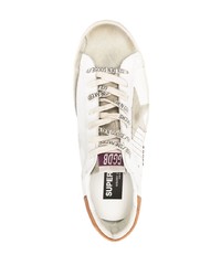 weiße Leder niedrige Sneakers von Golden Goose