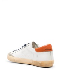 weiße Leder niedrige Sneakers von Golden Goose