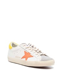 weiße Leder niedrige Sneakers von Golden Goose