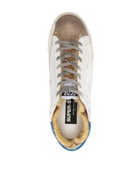 weiße Leder niedrige Sneakers von Golden Goose