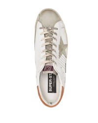 weiße Leder niedrige Sneakers von Golden Goose