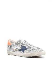 weiße Leder niedrige Sneakers von Golden Goose