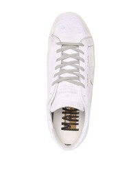 weiße Leder niedrige Sneakers von Golden Goose