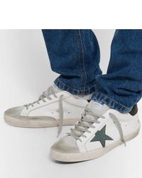 weiße Leder niedrige Sneakers von Golden Goose