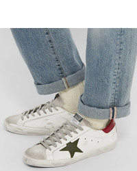 weiße Leder niedrige Sneakers von Golden Goose