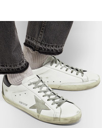 weiße Leder niedrige Sneakers von Golden Goose