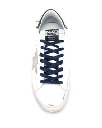 weiße Leder niedrige Sneakers von Golden Goose