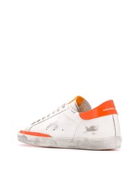 weiße Leder niedrige Sneakers von Golden Goose