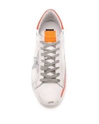 weiße Leder niedrige Sneakers von Golden Goose