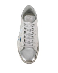 weiße Leder niedrige Sneakers von Golden Goose