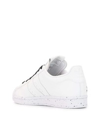 weiße Leder niedrige Sneakers von adidas