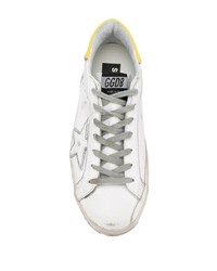 weiße Leder niedrige Sneakers von Golden Goose