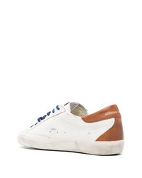 weiße Leder niedrige Sneakers von Golden Goose