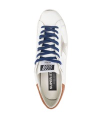 weiße Leder niedrige Sneakers von Golden Goose