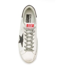 weiße Leder niedrige Sneakers von Golden Goose