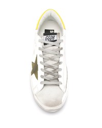 weiße Leder niedrige Sneakers von Golden Goose