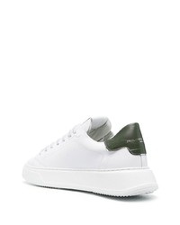 weiße Leder niedrige Sneakers von Philippe Model Paris