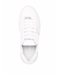 weiße Leder niedrige Sneakers von Philippe Model Paris