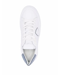 weiße Leder niedrige Sneakers von Philippe Model Paris