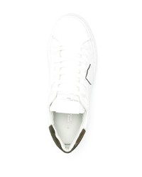 weiße Leder niedrige Sneakers von Philippe Model Paris