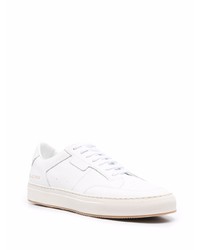 weiße Leder niedrige Sneakers von Common Projects