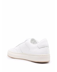 weiße Leder niedrige Sneakers von Common Projects