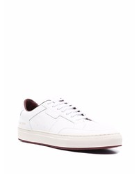 weiße Leder niedrige Sneakers von Common Projects