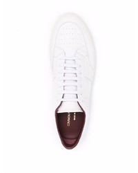 weiße Leder niedrige Sneakers von Common Projects