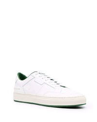 weiße Leder niedrige Sneakers von Common Projects