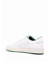 weiße Leder niedrige Sneakers von Common Projects