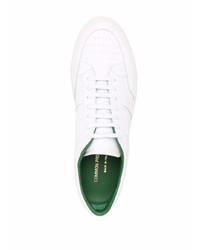 weiße Leder niedrige Sneakers von Common Projects