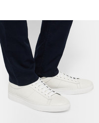 weiße Leder niedrige Sneakers von Hugo Boss