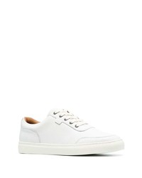 weiße Leder niedrige Sneakers von Harrys Of London