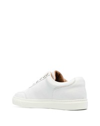 weiße Leder niedrige Sneakers von Harrys Of London