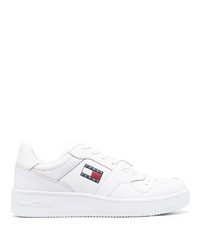 weiße Leder niedrige Sneakers von Tommy Jeans
