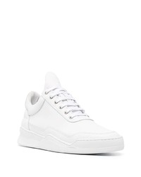 weiße Leder niedrige Sneakers von Filling Pieces