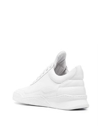 weiße Leder niedrige Sneakers von Filling Pieces