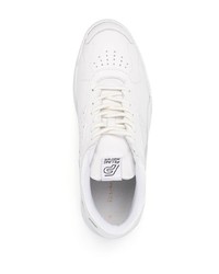 weiße Leder niedrige Sneakers von Filling Pieces