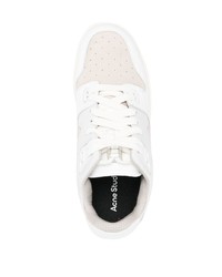 weiße Leder niedrige Sneakers von Acne Studios