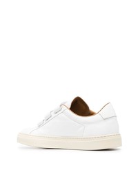 weiße Leder niedrige Sneakers von Common Projects