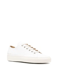 weiße Leder niedrige Sneakers von Common Projects