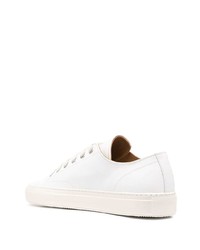 weiße Leder niedrige Sneakers von Common Projects